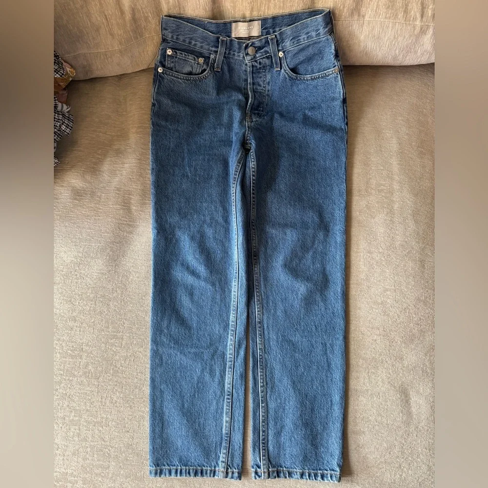 Everlane The ’90s Cheeky Jean Women’s High Rise Straight Leg Denim 26 Ankle - Picture 7 of 12